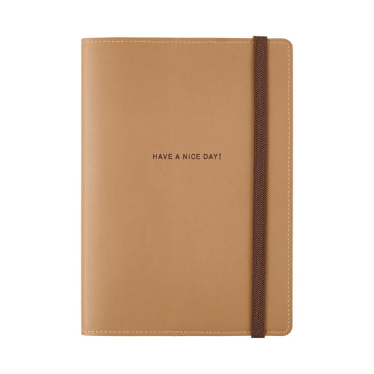 2024 Planner / A5 Cover / Have A Nice Day! - Almond (HOBONICHI TECHO)