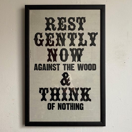 REST GENTLY NOW/ Poster