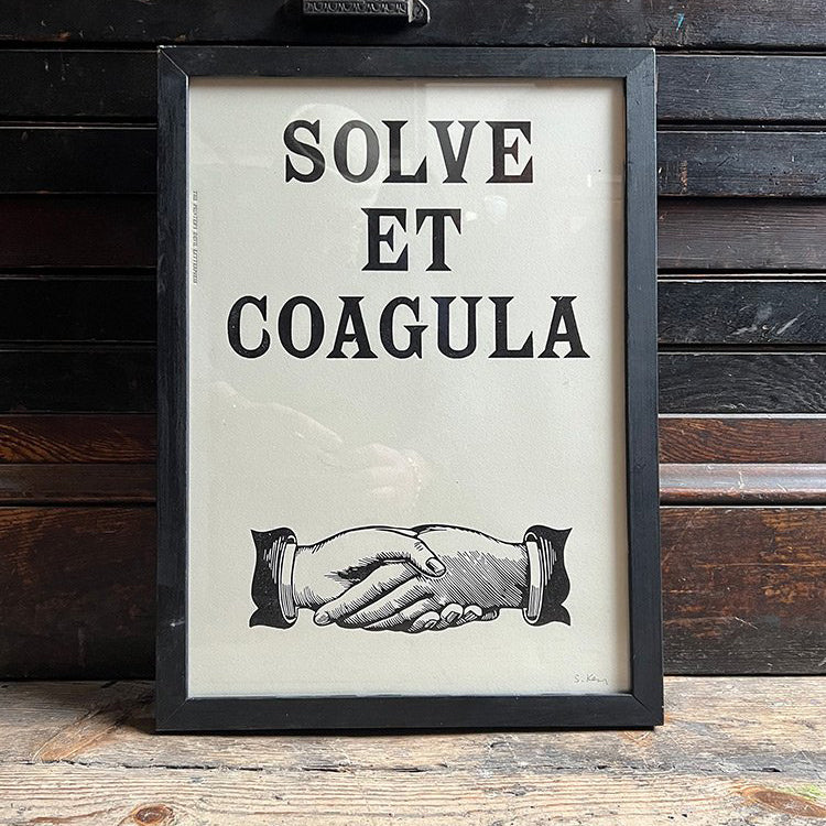 SOLVE ET COAGULA/ Poster