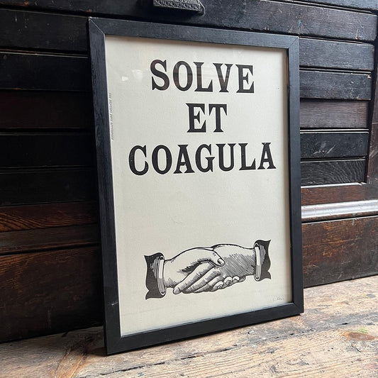 SOLVE ET COAGULA/ Poster