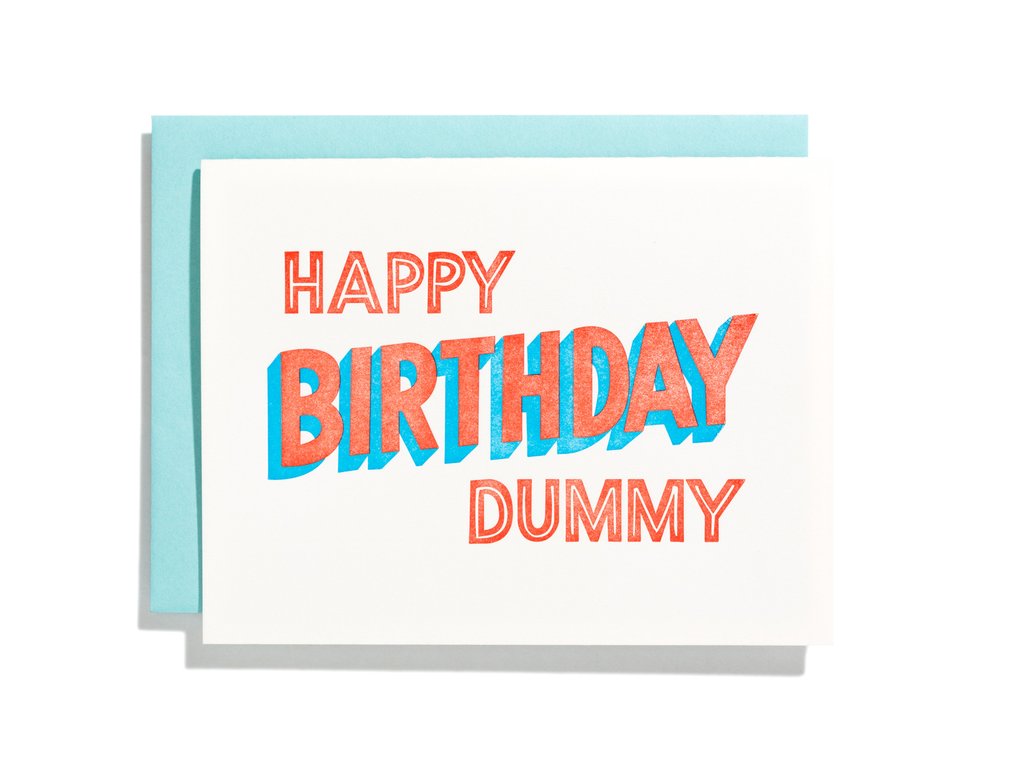 Happy Birthday Dummy Card