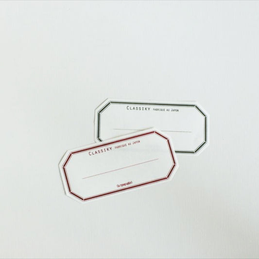 Letterpress Adhesive Label Book - Set of 50