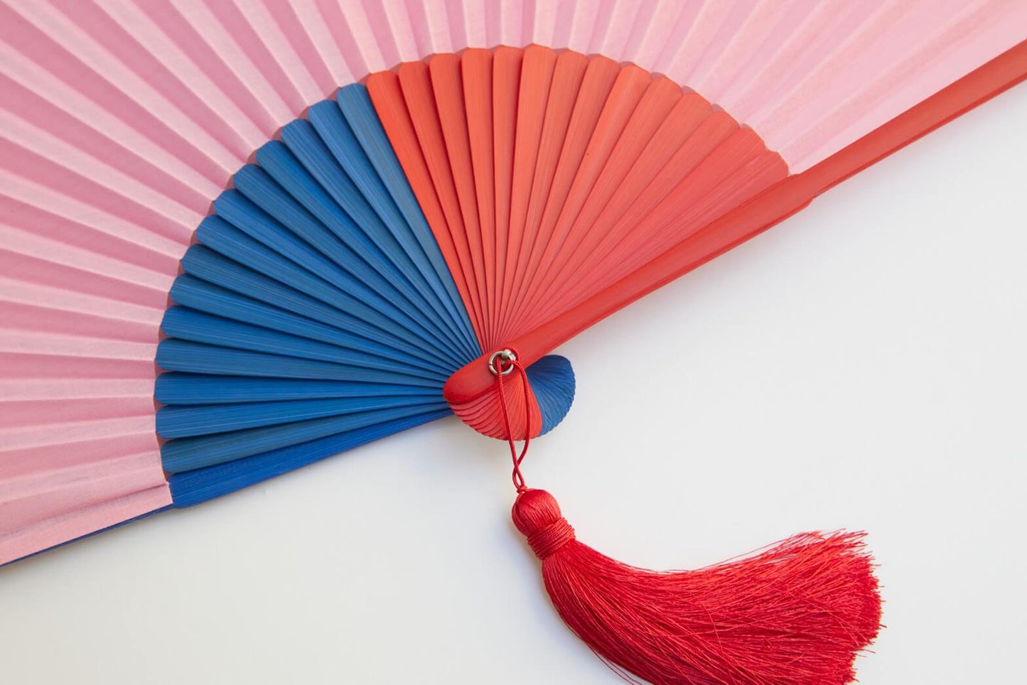 Multi-Color Folding Fan (Nishikawa Shoroku Shoten)