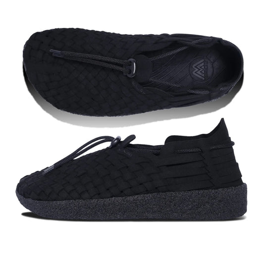 LATIGO/ Vegan Leather/ Crepe/ Black (Malibu Sandals)