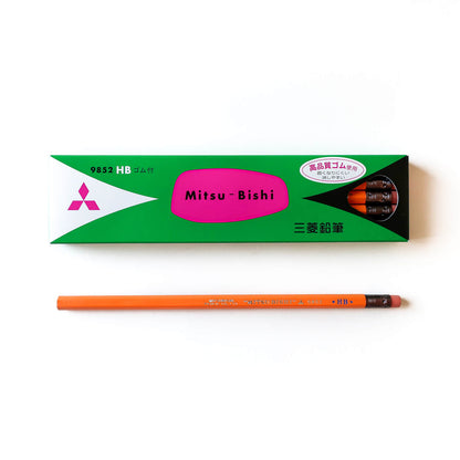 MITSUBISHI 9852 Pencil with Eraser/ Set of 12