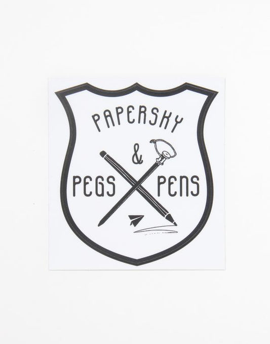 Pegs & Pens Sticker (PAPERSKY)