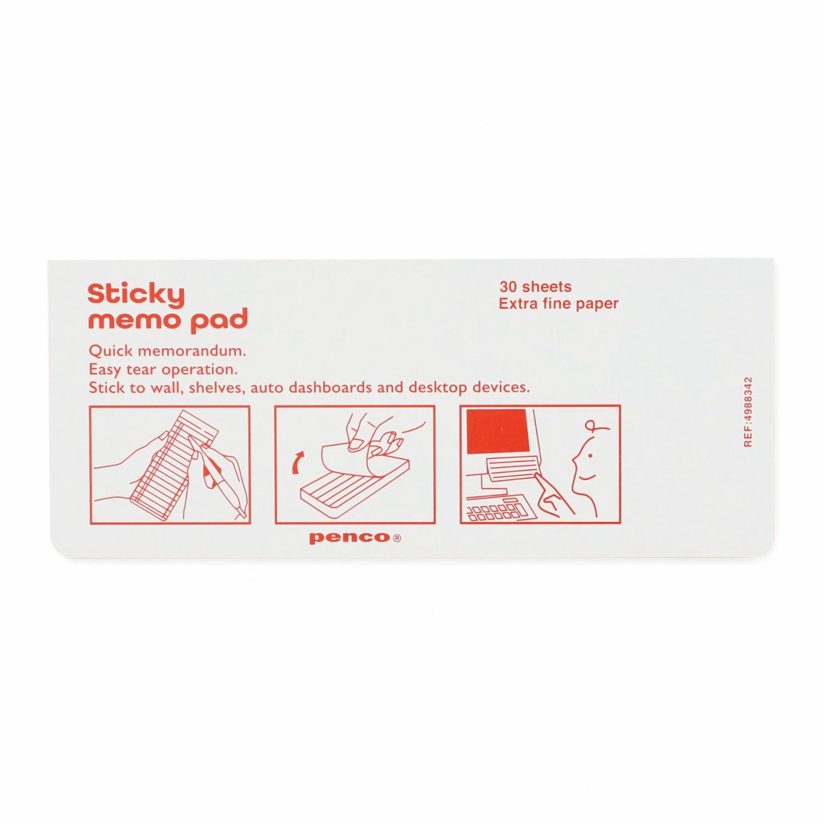 Sticky Memo Pad Weekly (PENCO)