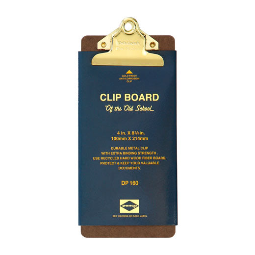Old School Clipboard/ Check Size/ Gold Clip (PENCO)