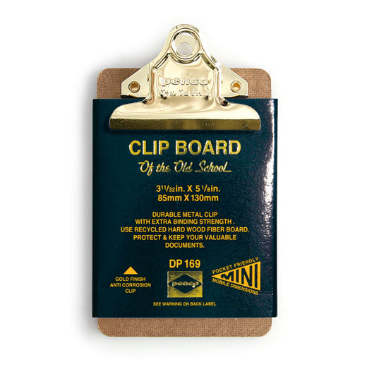 Old School Clipboard/ Mini/ Gold Clip (PENCO)