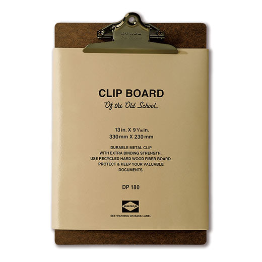 Old School Clipboard/ A4/ Bronze Clip (PENCO)