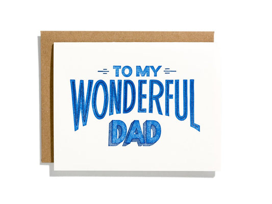 To My Wonderful Dad Card