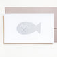 OITAMA Mini Letterpress Card/ Fish