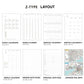 2023 Weekly Planner Calm A5 Vertical